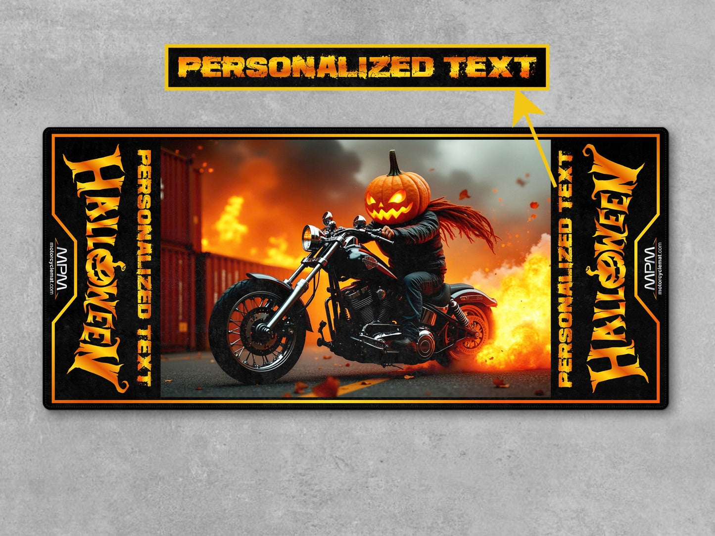 Halloween Special: Spooky Style Motorcycle Mat – Limited Edition! - Howling Moto