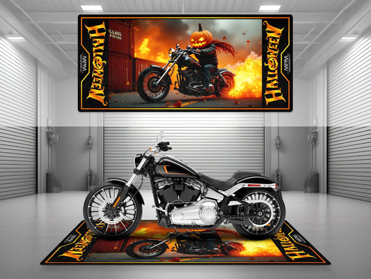 Halloween Special: Spooky Style Motorcycle Mat – Limited Edition! - Howling Moto