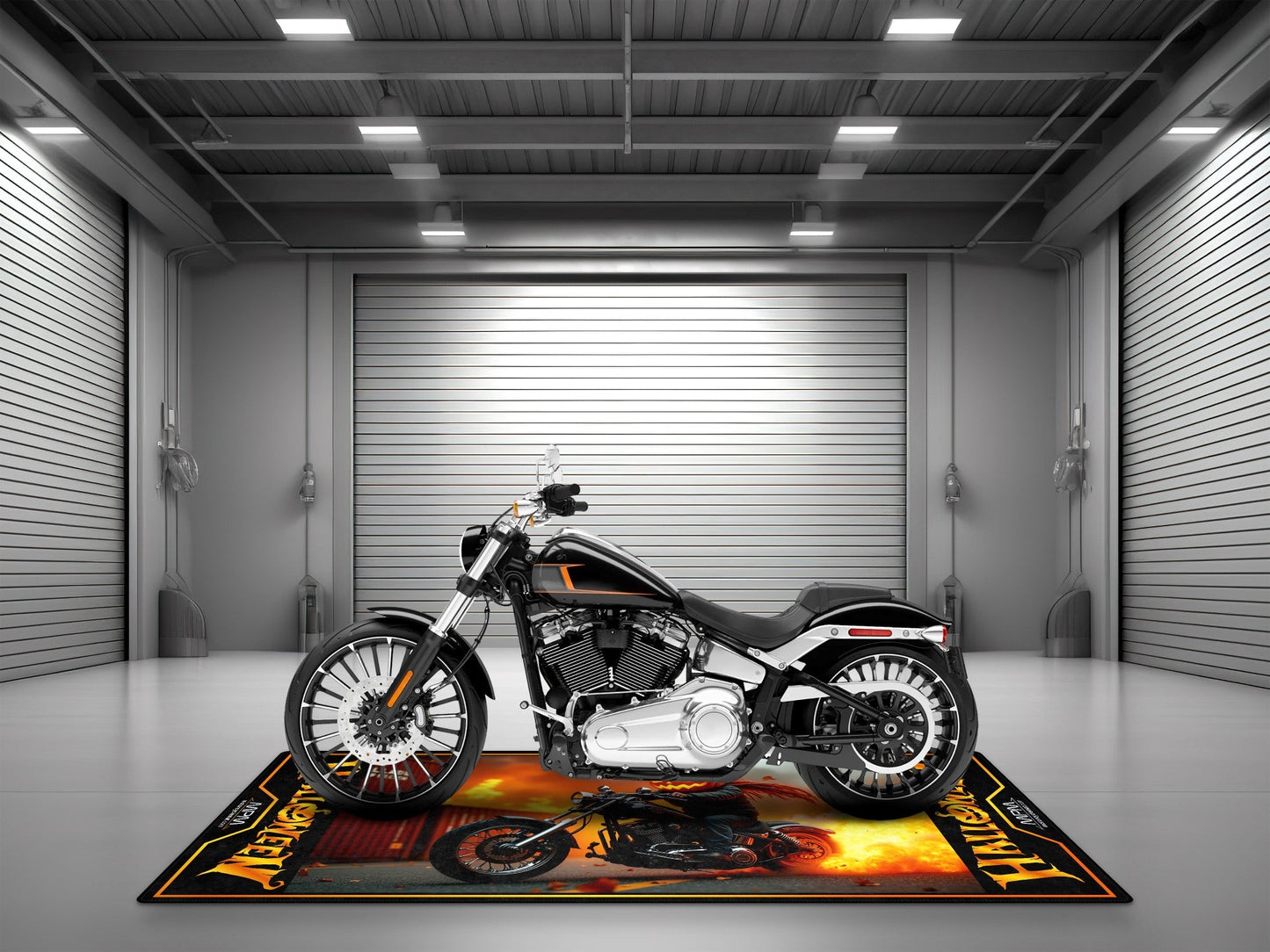 Halloween Special: Spooky Style Motorcycle Mat – Limited Edition! - Howling Moto