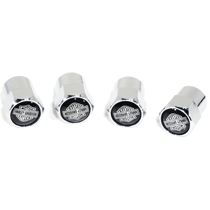Chrome Valve Stem Tire Caps, Style: Harley Davidson - Howling Moto