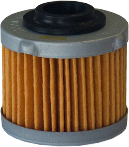 HIFLOFILTRO HF186 motorcycle oil filter showing the high-performance, premium quality oil filter with brand logo and product details