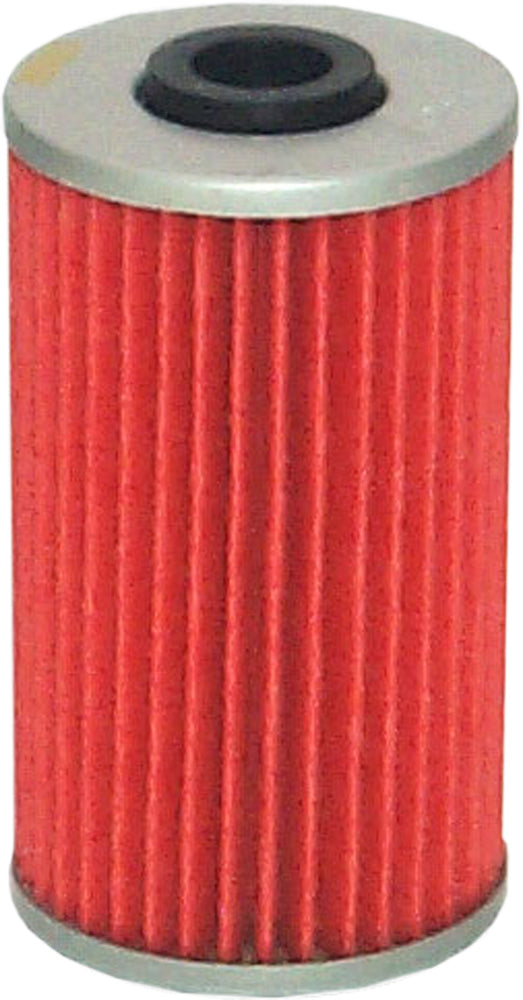 HIFLOFILTRO HF562 motorcycle oil filter, premium aftermarket replacement with metal casing and filtration element for engine protection.