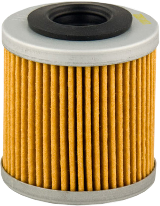 HIFLOFILTRO HF563 motorcycle oil filter showing a clean, cylindrical filter element designed for easy installation and reliable performance.
