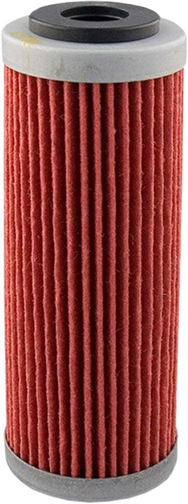 HIFLOFILTRO HF652 motorcycle oil filter with metal casing and sealing gasket, designed for easy installation and high-performance filtering.
