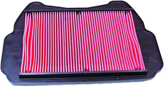 HIFLOFILTRO HFA1709 air filter for high-performance engines showing the cylindrical filter element with brand logo