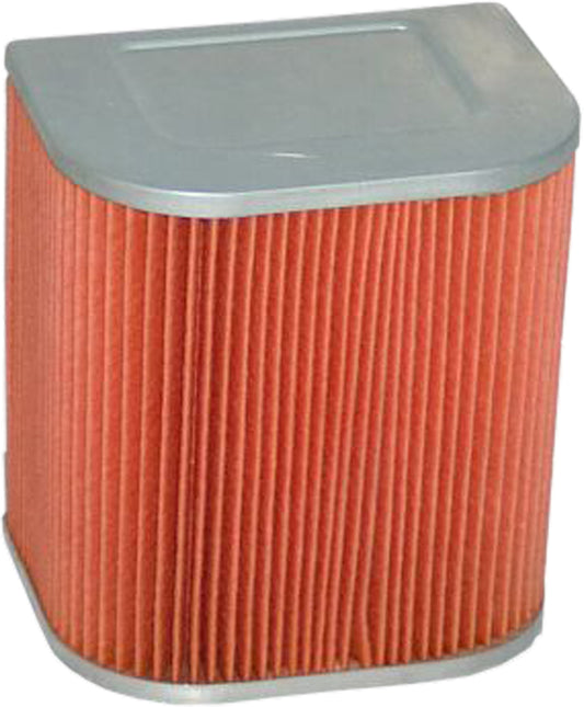 Hiflofiltro HFA1711 air filter for high-performance engines, showing the clean, rectangular filter element with brand logo.