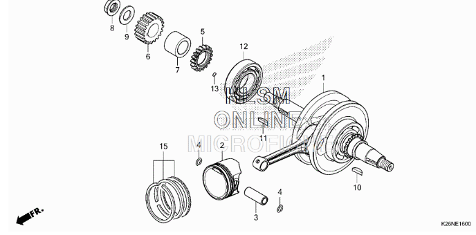 Honda Grom and Monkey Crankshaft 2014 - 2020 - Howling Moto
