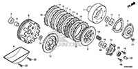GENUINE HONDA OEM CLUTCH PRESSURE PLATE - HONDA GROM 125 - Howling Moto