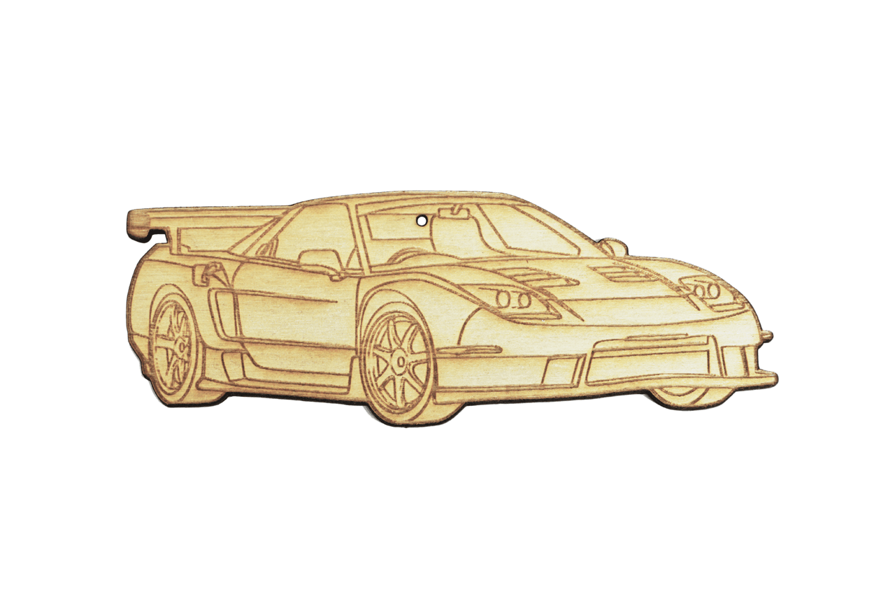 ZSPEC Laser-Engraved Wood Ornament, Style: Acura NSX, Birch - Howling Moto