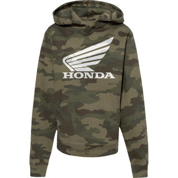 Youth Honda Hoodie Camo Large - Howling Moto