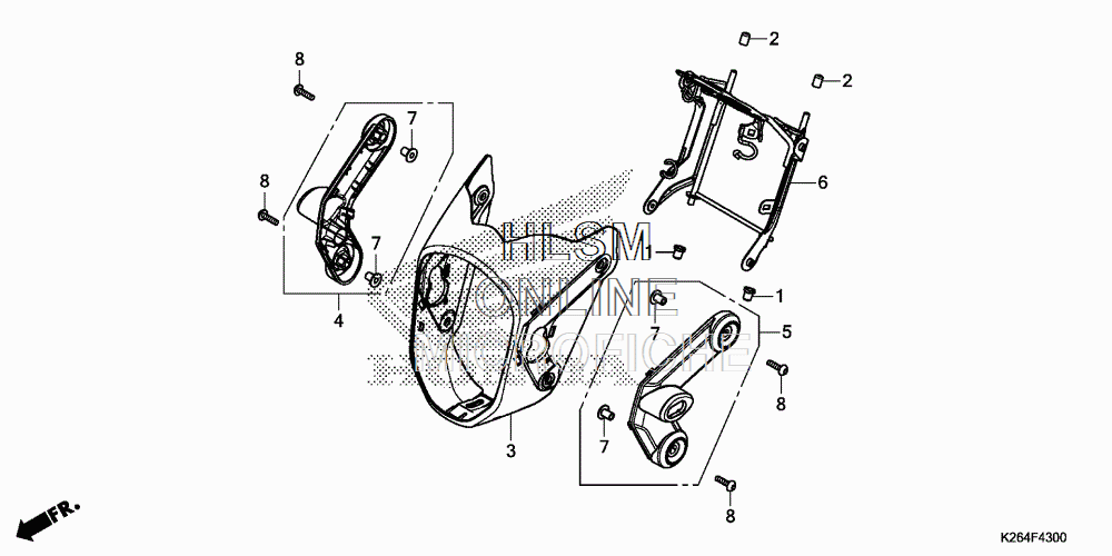 Honda Headlight Cover Grom 2014-2015 - Howling Moto