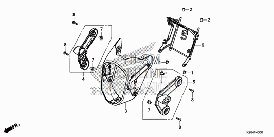 Honda Headlight Cover Grom 2014-2015 - Howling Moto