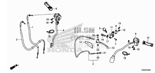 Honda OEM Throttle Cables Grom 2014-2015 - Howling Moto