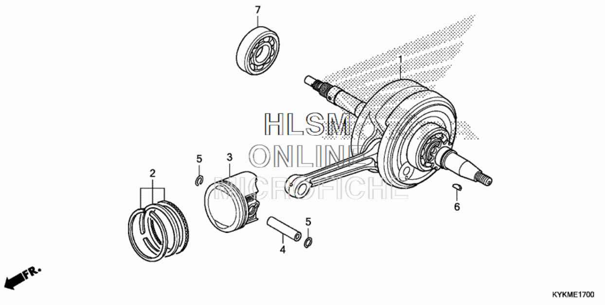 Honda CRF110F Piston 2013 - 2025 - Howling Moto
