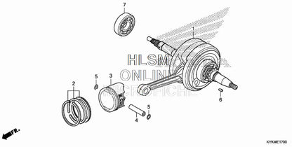 Honda CRF110F Piston Rings 2013 - 2025 - Howling Moto