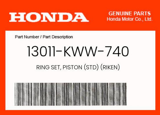 Honda CRF110F Piston Rings 2013 - 2025 - Howling Moto