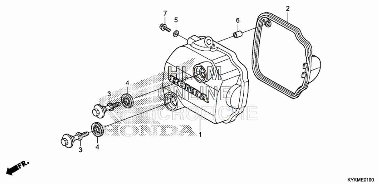 Honda CRF110F Valve Cover Gasket 2024 + - Howling Moto
