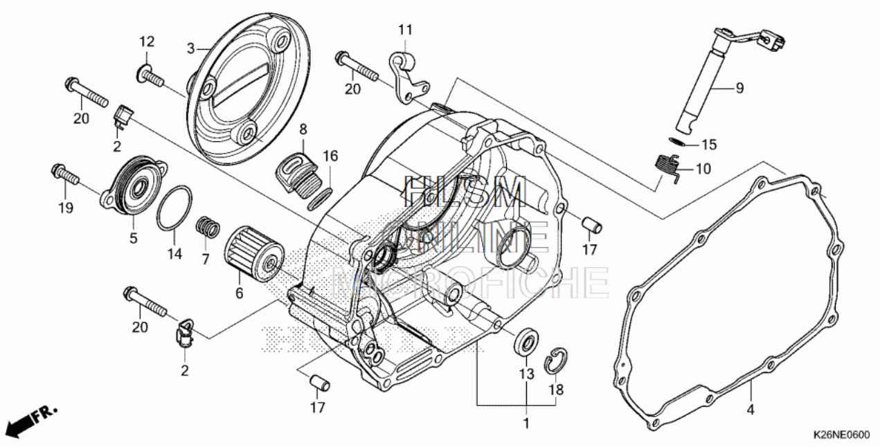 Honda Grom 2022 + Right Crankcase Cover - Howling Moto