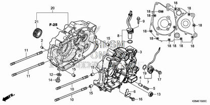 Honda Grom Left Crankcase 2014 - 2020 - Howling Moto