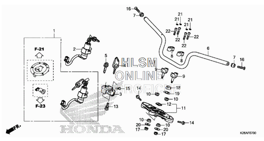 Honda Key Set Grom 2017-2020 - Howling Moto