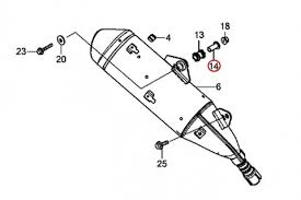 Honda Muffler Mounting Collar Grom - Howling Moto