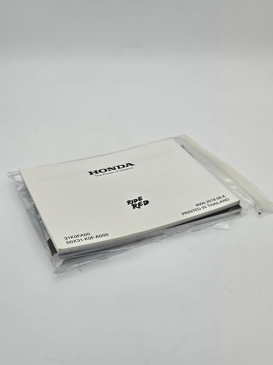 Honda Monkey 2019 Owner's Manual (Used) - Howling Moto