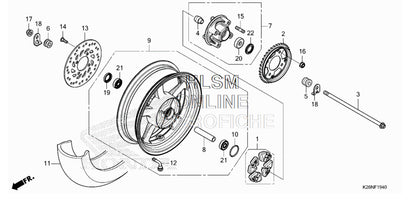 2022+ Honda Grom Rear Wheel - Howling Moto