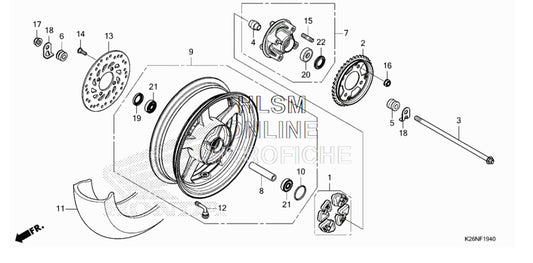 2022+ Honda Grom Rear Wheel - Howling Moto