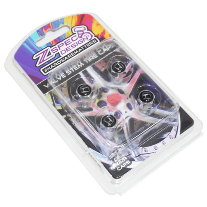 Chrome Valve Stem Tire Caps, Style: Honda - Howling Moto