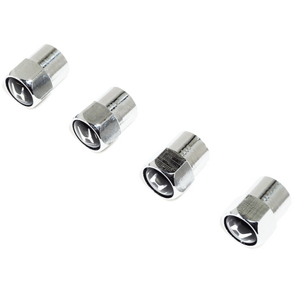 Chrome Valve Stem Tire Caps, Style: Honda - Howling Moto