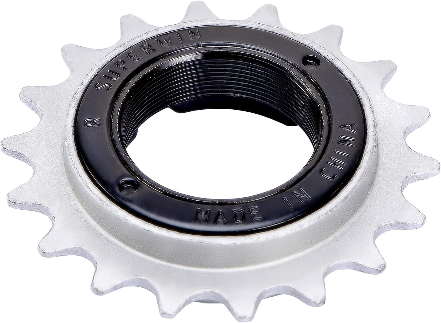Black Hycline 18T single speed bike freewheel, bicycle cassette component for easy gear shifting on single speed bikes.