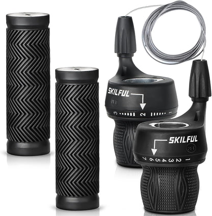 Bicycle 21-Speed Twist Shifter Set - Howling Moto