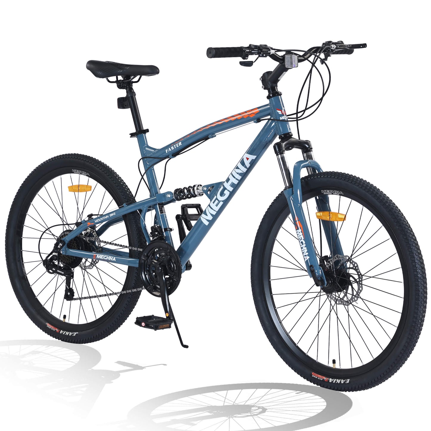 Black Hycline Meghna Feyan bicycle wheel, 26-inch by 2.1-inch, showing close-up of the durable rubber tire and wheel rim.