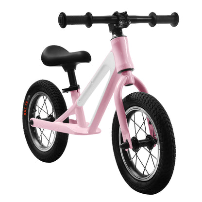 Hycline ChopShip 12-inch baby balancing bike in black, designed for young children to develop balance and coordination.