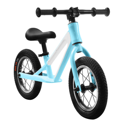 Black Hycline ChopShip 12-inch baby balancing bike with training wheels and ergonomic handlebars for young children.