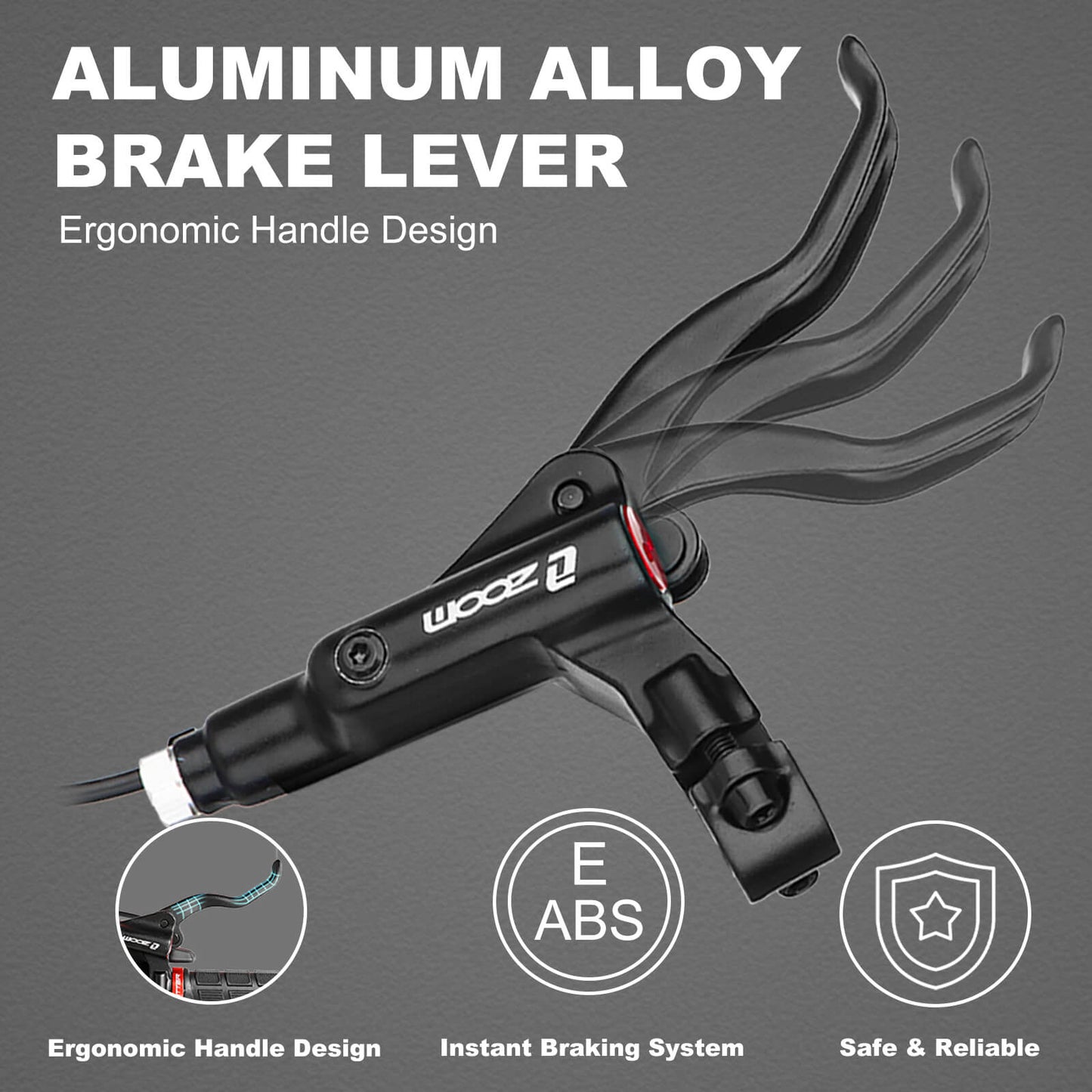 Hycline HB-875E/876E right rear hydraulic disc brake for bikes, featuring a two-piston caliper and hydraulic disc brake system.