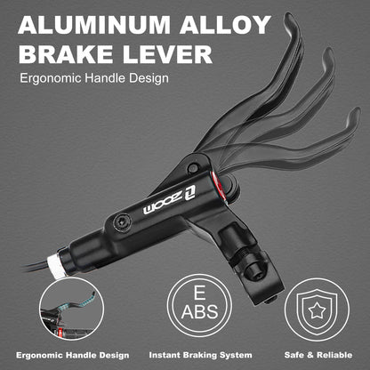 Hycline HB-875E/876E right rear hydraulic disc brake for bikes, featuring a two-piston caliper and hydraulic disc brake system.