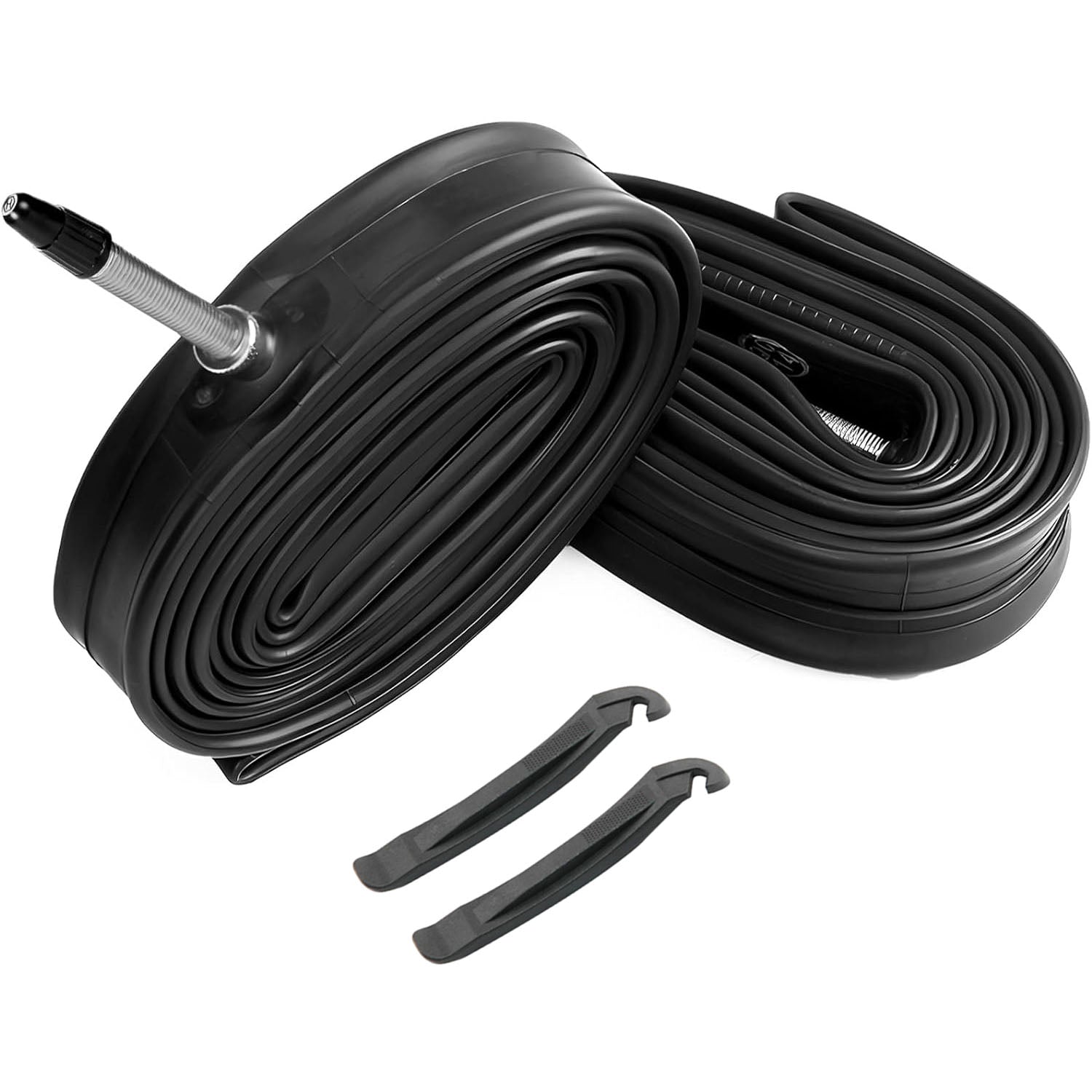 Hycline road bike tire inner tube 700×25C and 28C, suitable for 35C tires, shown in a close-up image.