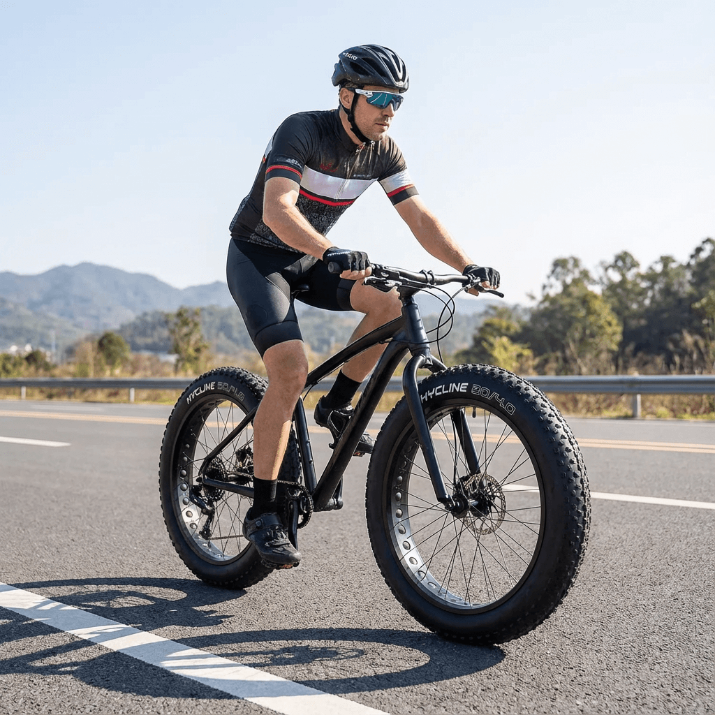 Hycline Raider e-bike and fat bike tire, 20x4 inches with tubes, rugged off-road design for fat bikes and e-bikes.