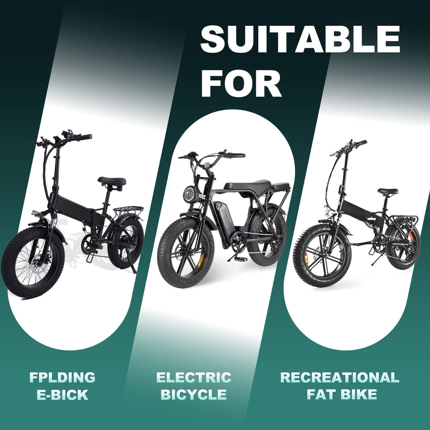 Hycline E-Bike and Fat Bike Tire 20x4.30 inches with 30 PSI, black rubber tire for electric and fat bikes.