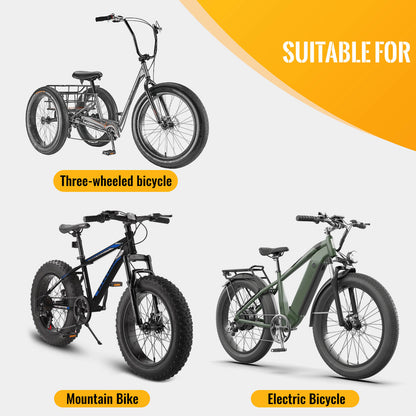 Hycline R4FT E-Bike and Fat Bike Tire, 20x4.30 inches, durable black rubber with tread pattern suitable for fat biking.