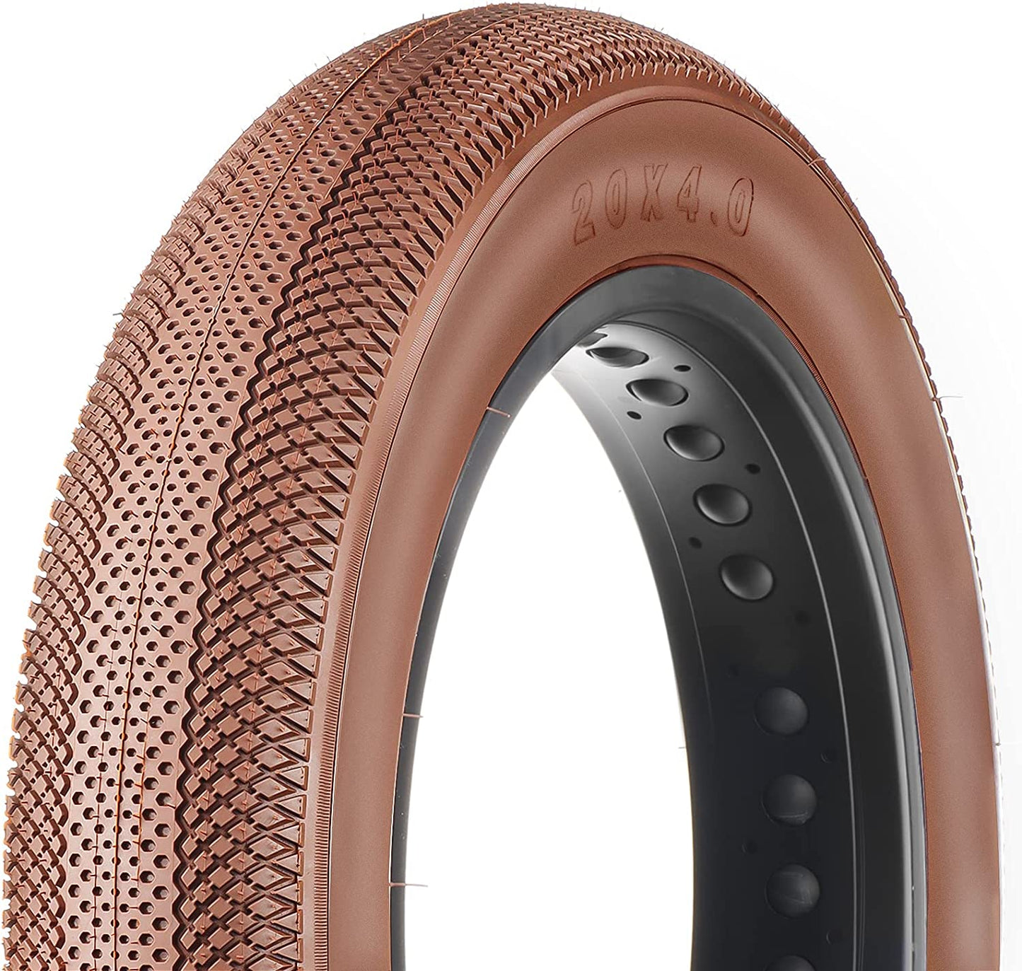 Black Hycline HyperPave e-bike and fat bike tire, 20x4 inches, rugged tread for off-road cycling.
