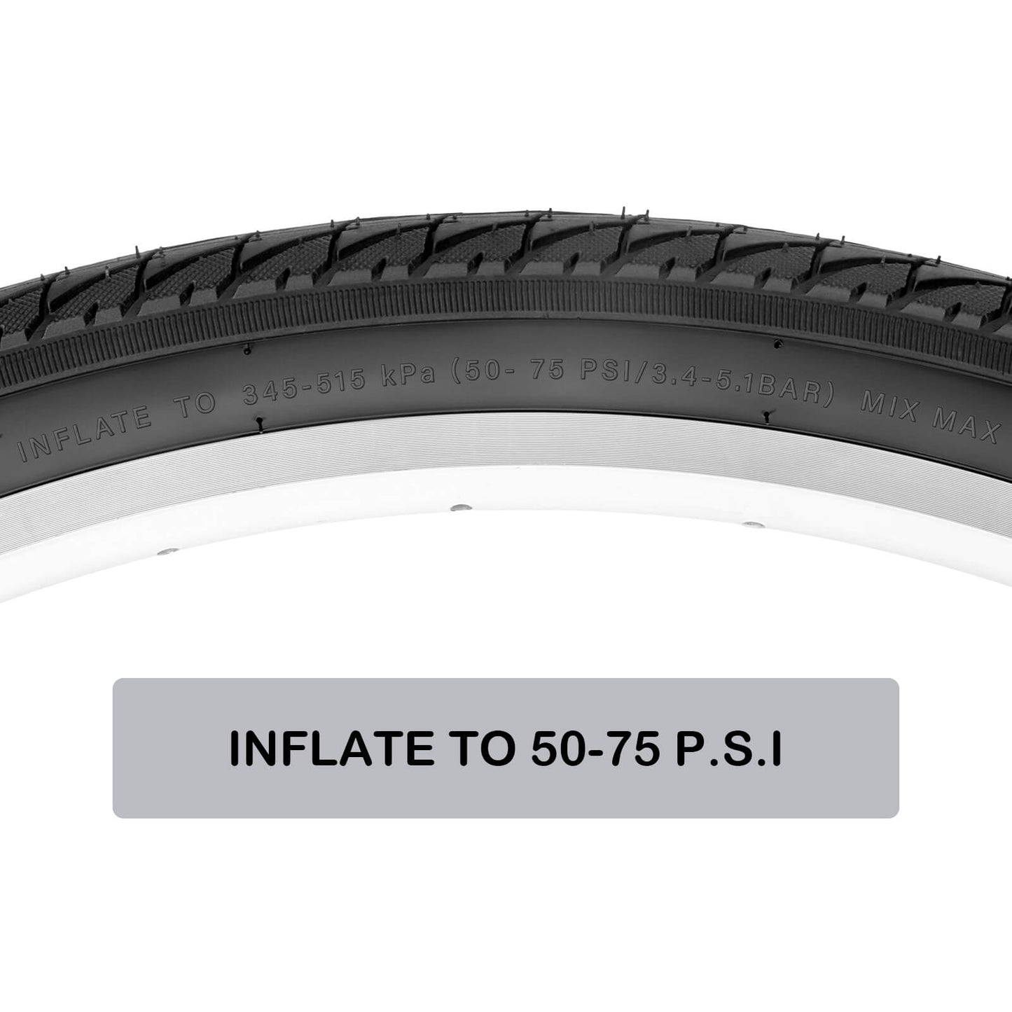 Hycline Ridge GRV 700×38C gravel bike tire showing tread pattern and sidewall detail, designed for off-road cycling.