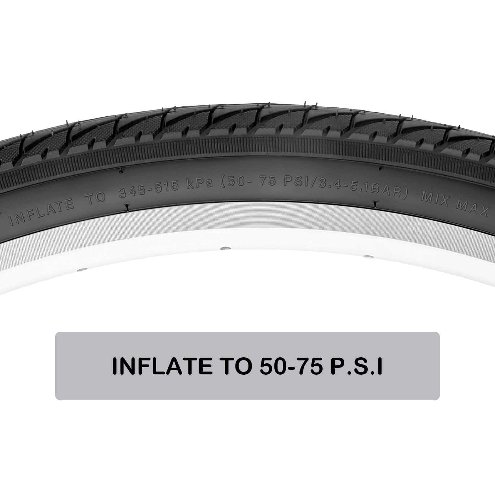 Hycline Ridge GRV 700×38C gravel bike tire showing tread pattern and sidewall detail, designed for off-road cycling.