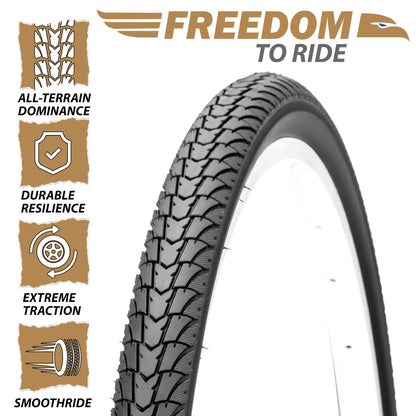 Hycline Ridge GRV 700x38C gravel bike tire showing tread pattern and sidewall details for off-road cycling.
