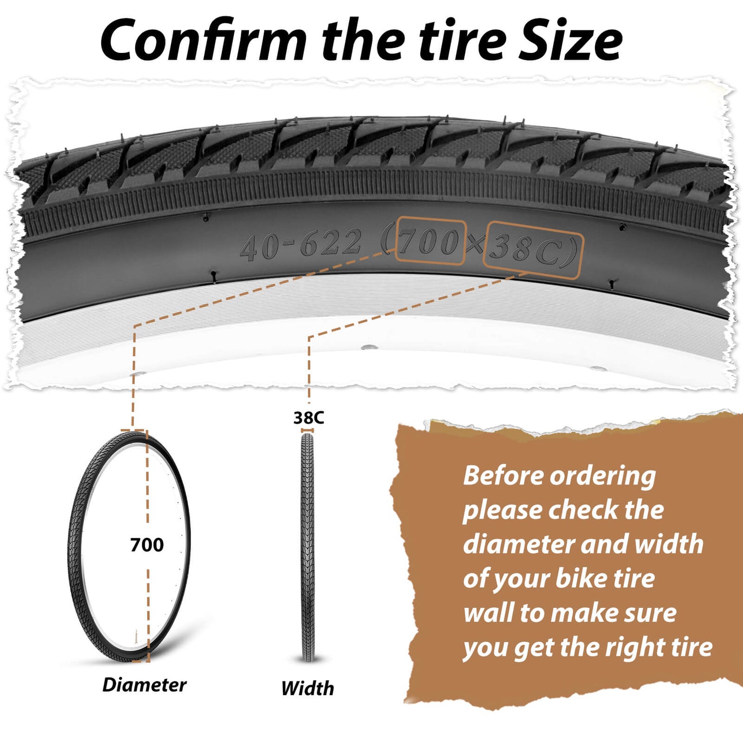 Hycline Ridge GRV 700×38C gravel bike tire showing tread pattern and sidewall for off-road cycling performance.