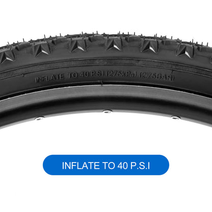 Hycline Rapids 26-inch mountain bike tire with 1.95-inch width, black rubber tread, suitable for off-road cycling.