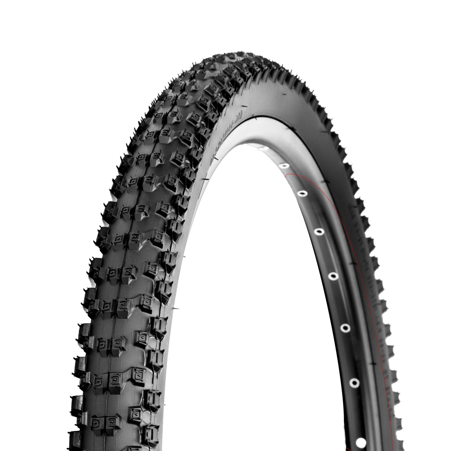 Hycline mountain bike tire Ruyi 26/27.5/29-inch × 2.1 with tread pattern, shown with tubes in a two-pack set.