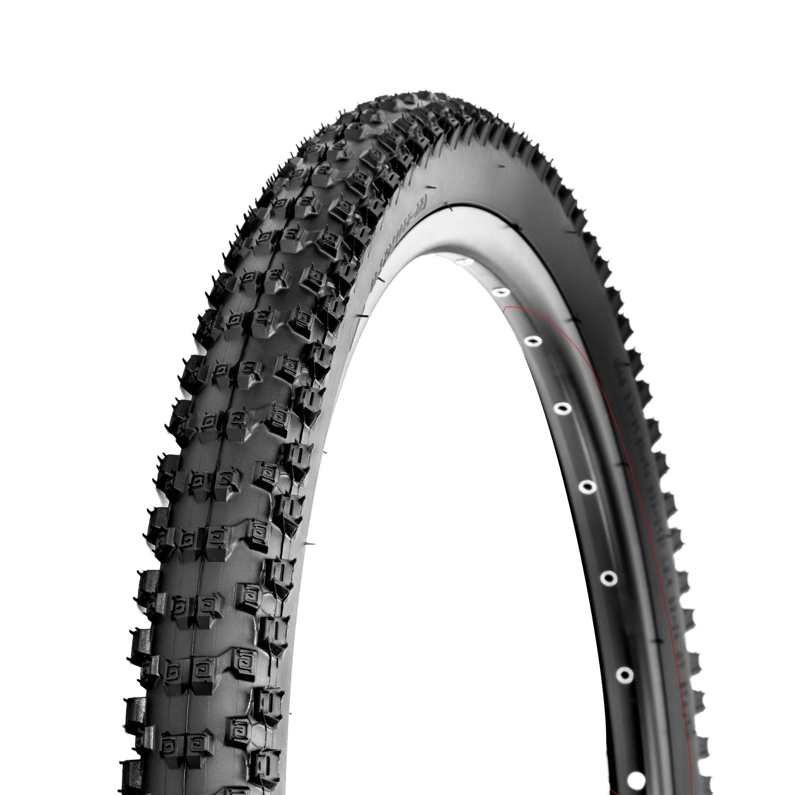 Hycline mountain bike tire Ruyi 26/27.5/29-inch × 2.1 with tread pattern, shown with tubes in a two-pack set.