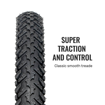 Hycline Ravine Trail 26-inch mountain bike tire with 2.125-inch width and 40 PSI, showing tread pattern and sidewall details.